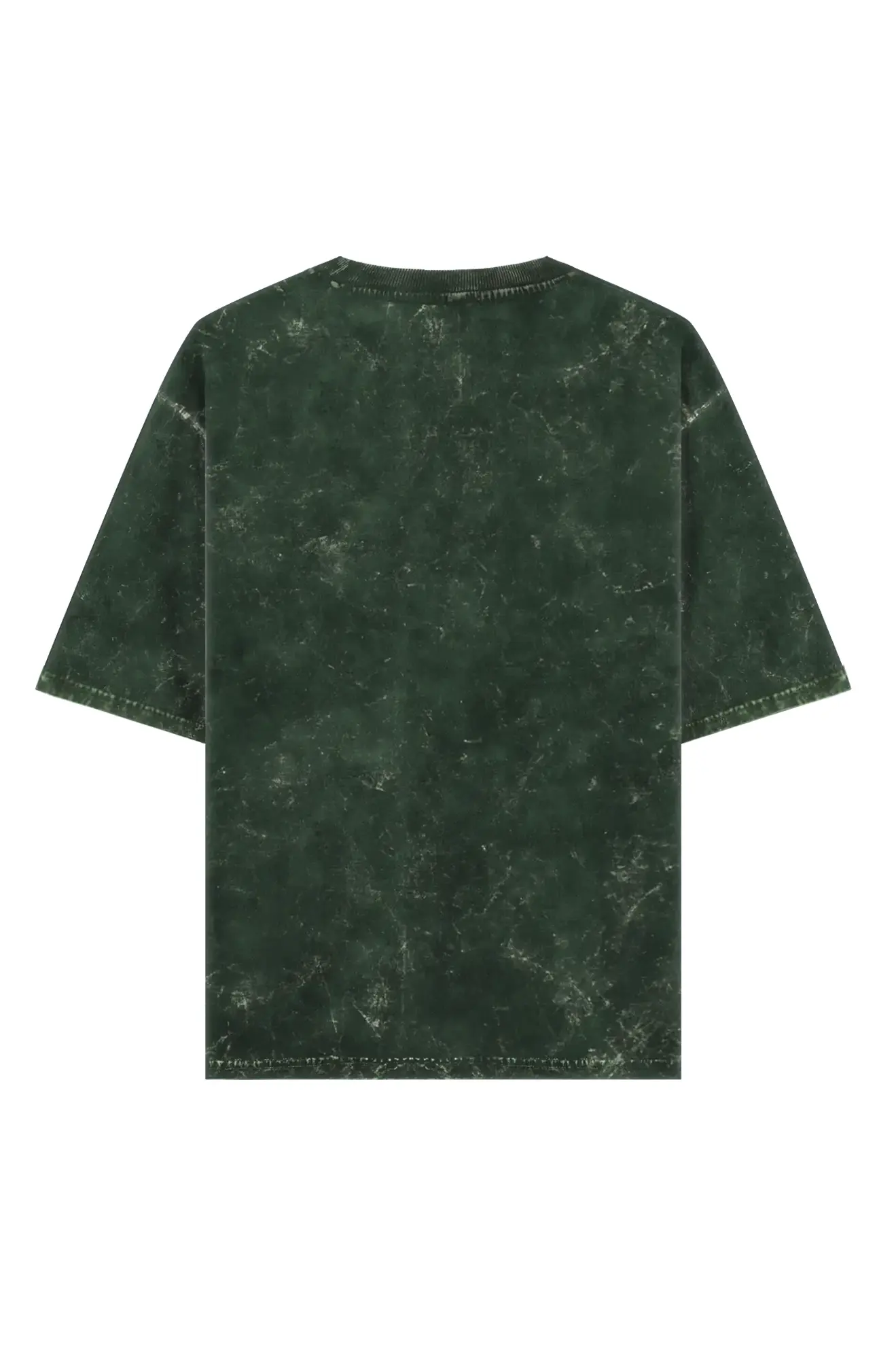 Bottle Green | Acid wash T-shirt